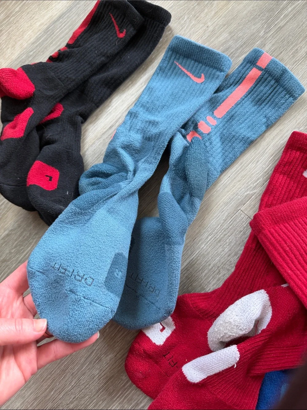 Nike Elite Basketball Crew Socks Lot of 5 Rare OG Colorways Dri-FIT 5 pairs